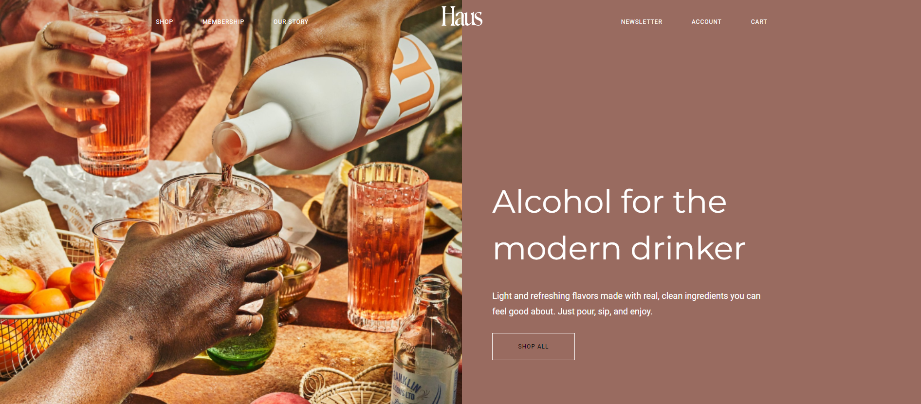 Premium alcohol shop example